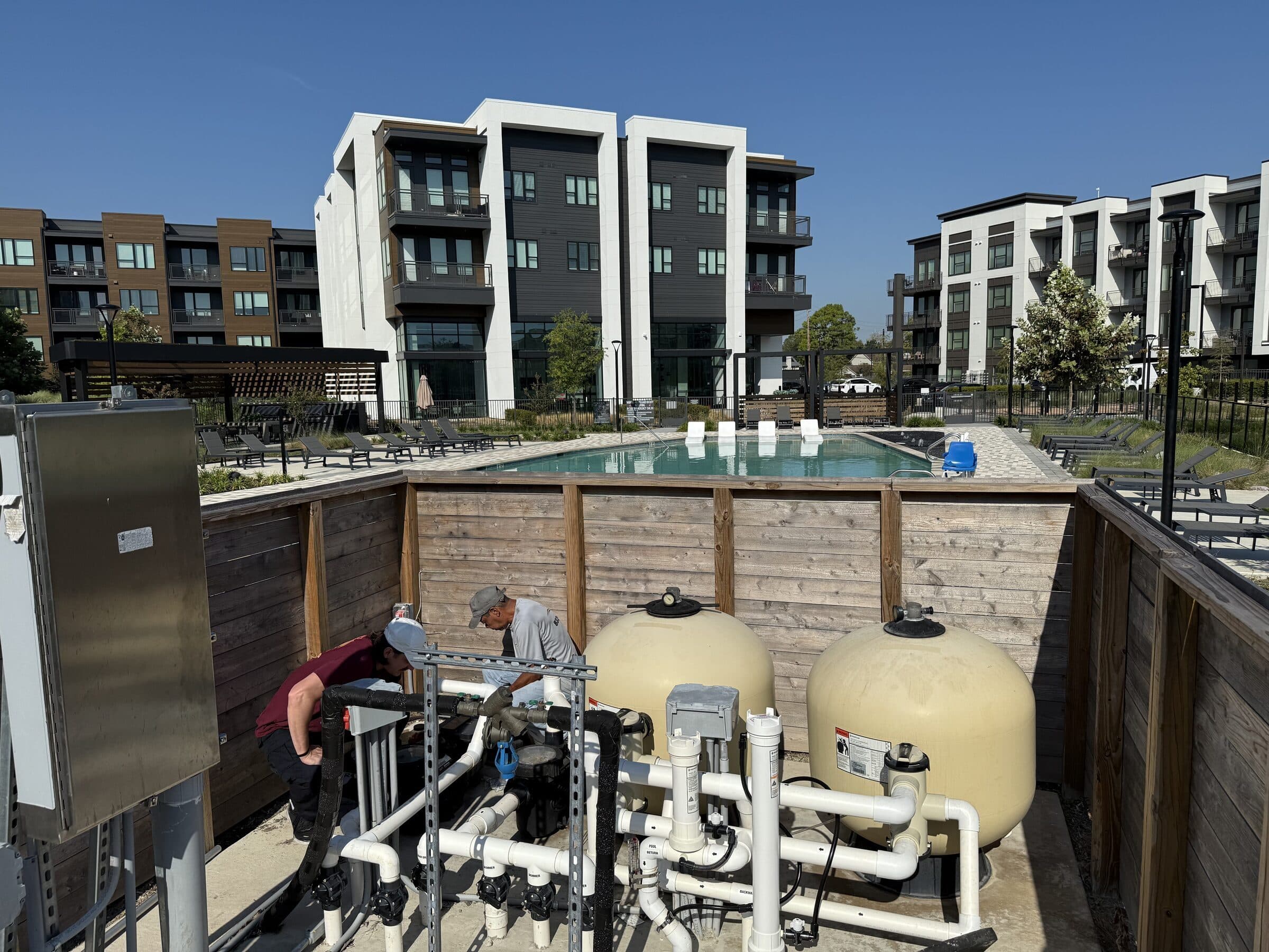 HOA and apartment community pool maintained by Trident Aquatic Services in Greater Nashville