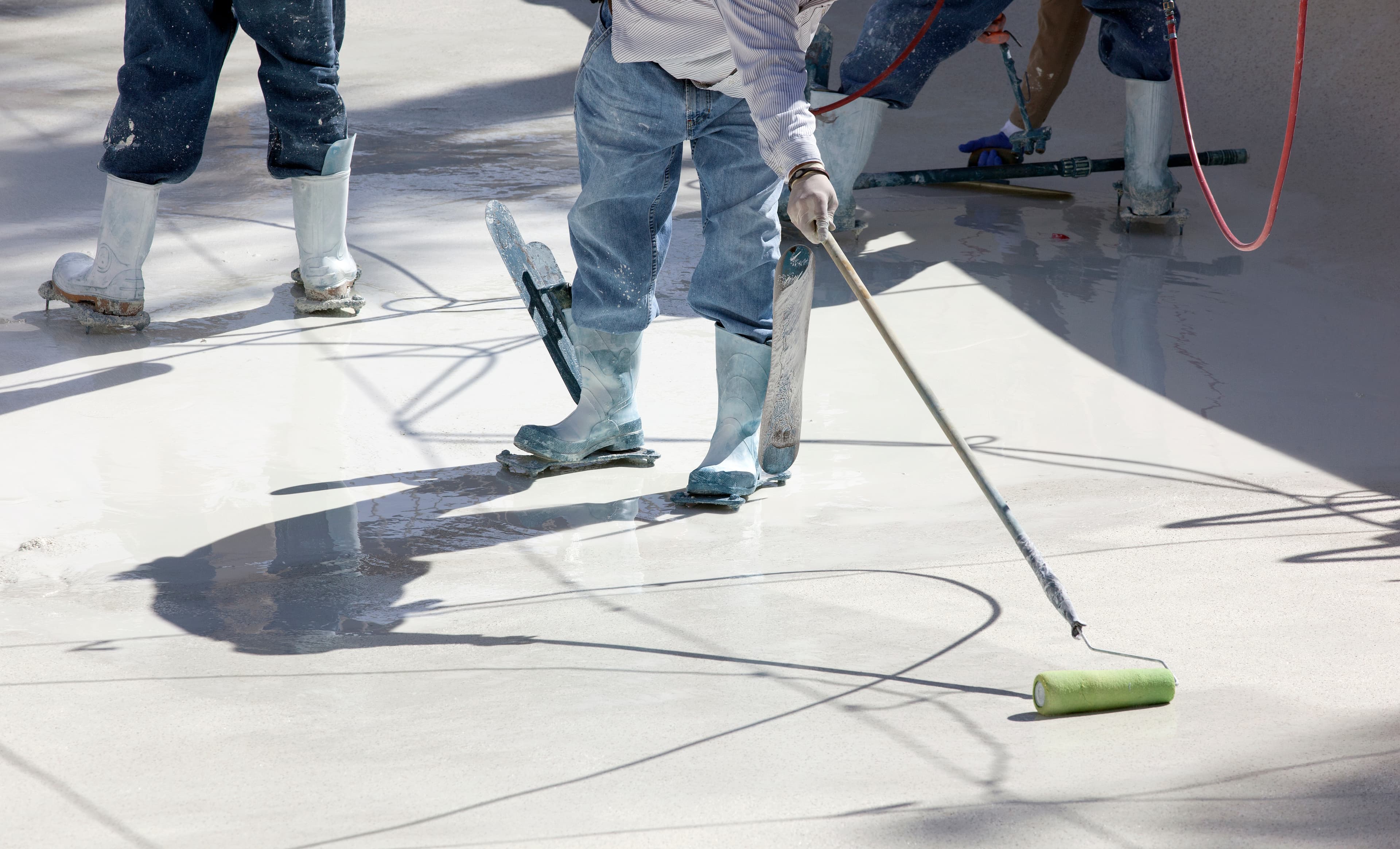 Pool plaster resurfacing work